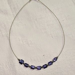 Purple and Silver Necklace